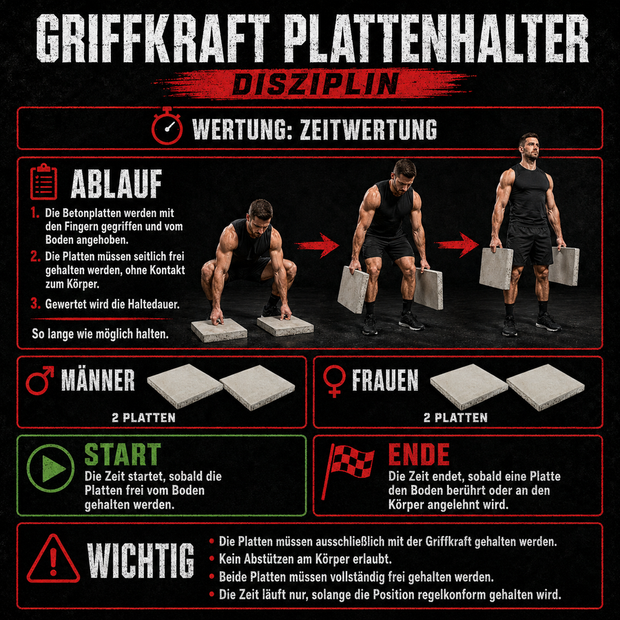 Griffkraft Plattenhalter