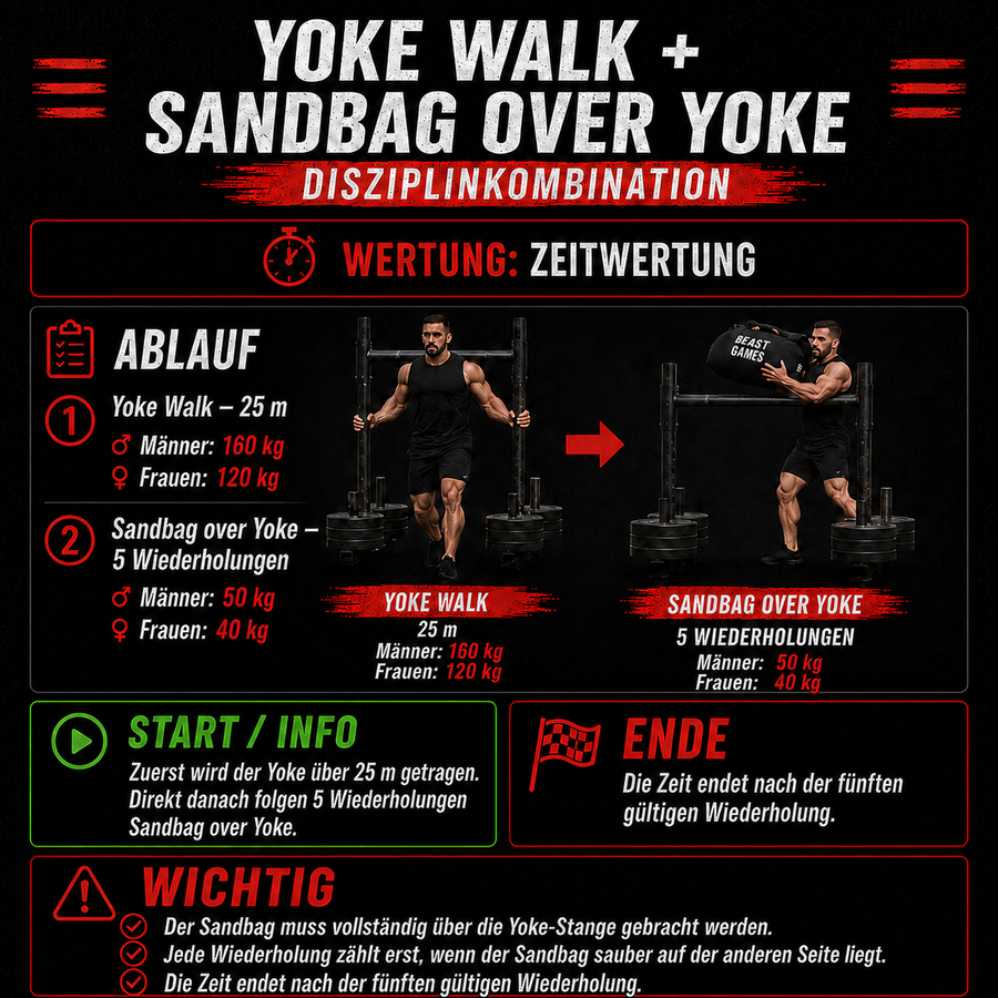 Yoke Walk + Sandbag over Yoke